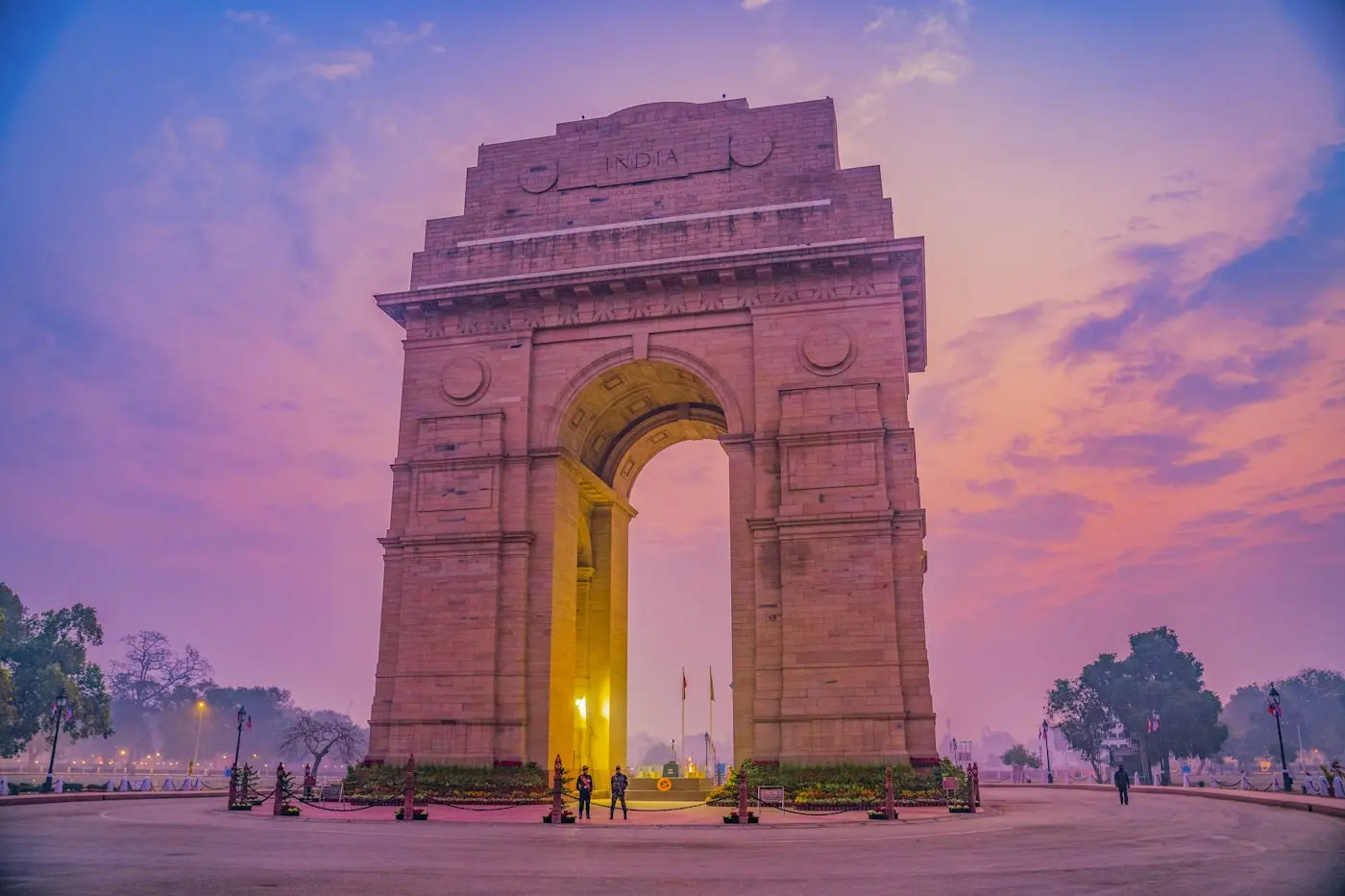 India Gate in New Delhi at dawn