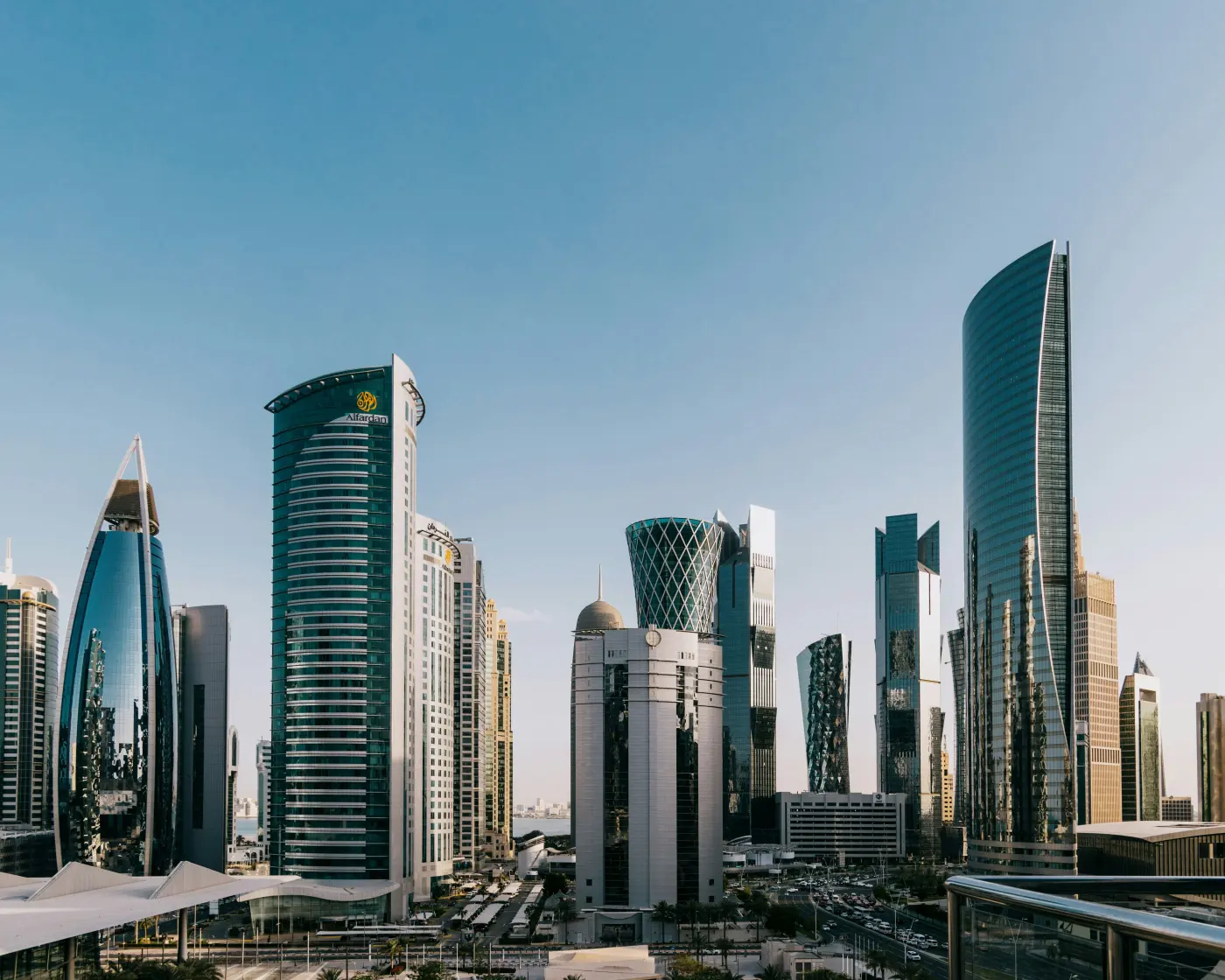 Doha skyline with modern towers