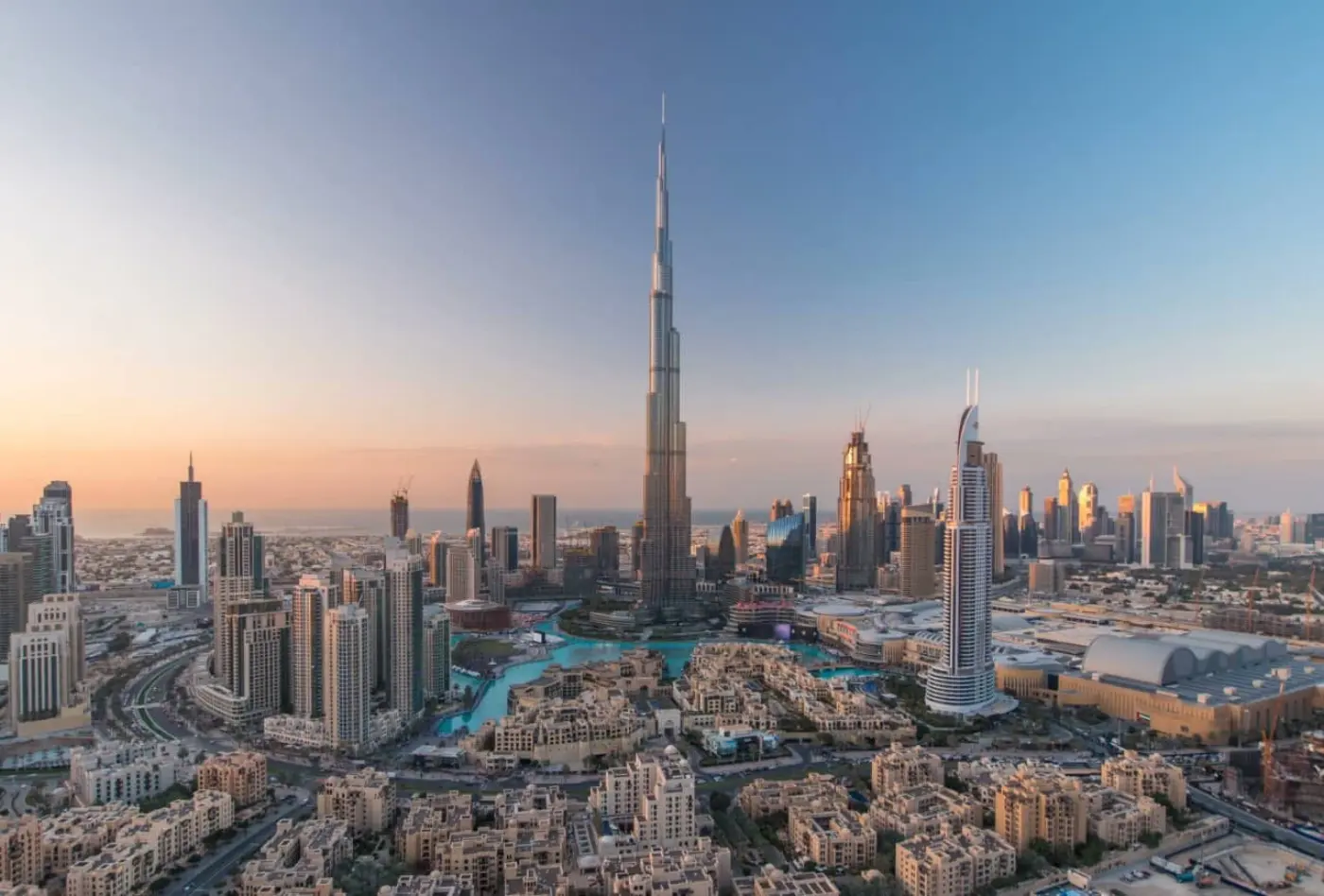 Dubai skyline with Burj Khalifa